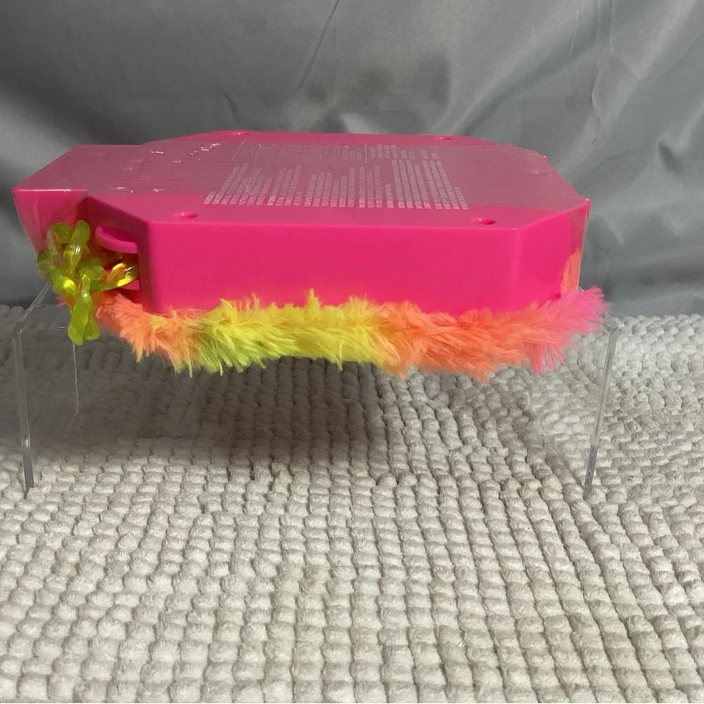 Barbie Extra Fur Make Up Purse with Glitter Lip Gloss Plastic Chain Strap